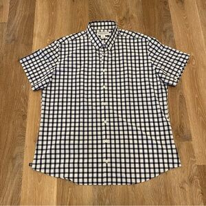 Mizzen + Main Leeward Short Sleeve Shirt Checkered XL Performance Stretch